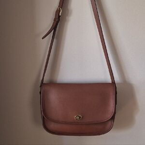 Coach Vintage Tan Leather Crossbody Bag